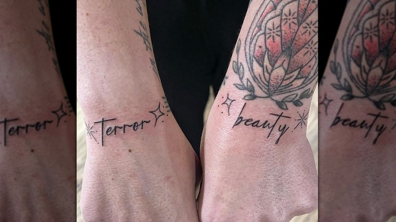 Beauty and terror tattoos