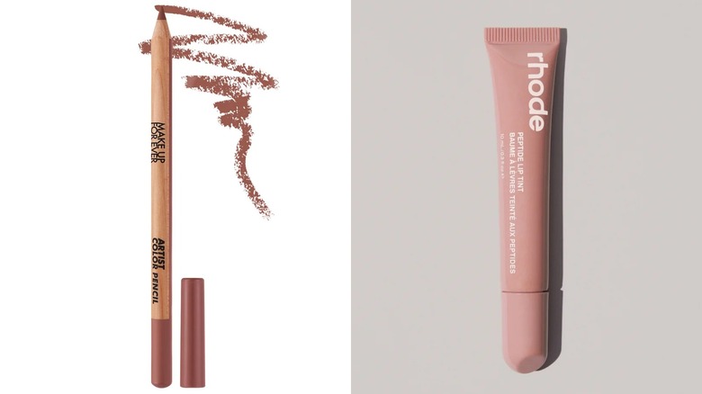 Make Up Forever Lip liner and Rhode lip gloss