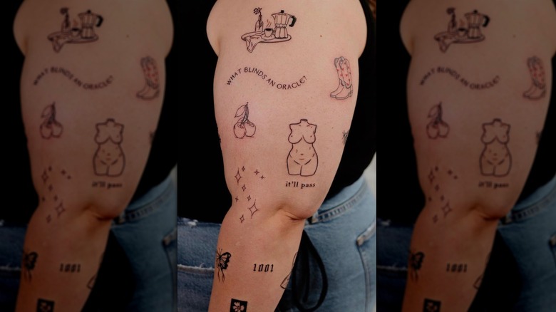 Sticker sleeve tattoos