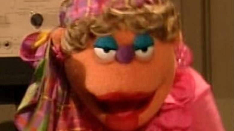 muppet with blue eyeshadow