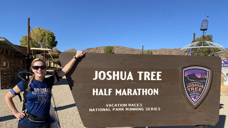 At the Joshua Tree half-marathon
