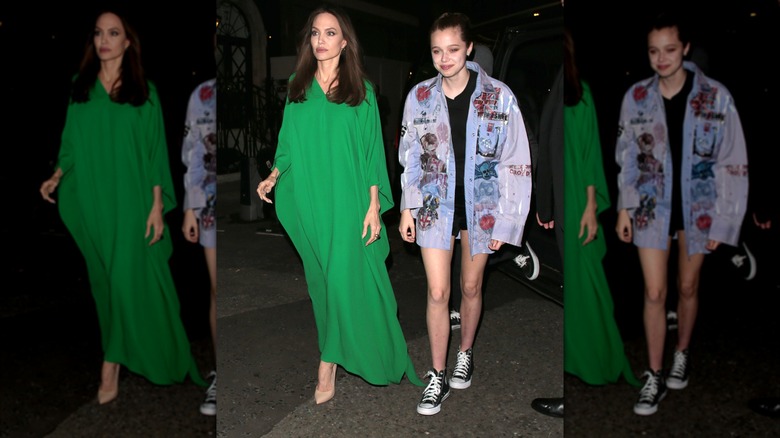 Angelina Jolie and daughter, Shiloh, head to the Eternals premiere after party