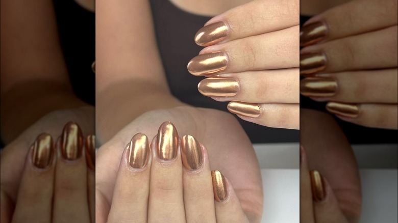 metallic Copper nails 