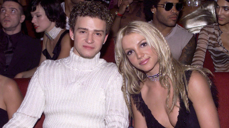 Britney Spears and Justin Timberlake at an event