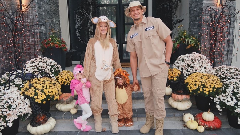 Brittany Mahomes and her family in Halloween costumes