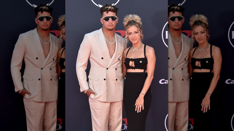 Patrick Mahomes and wife, Brittany Mahomes, attending the ESPY awards