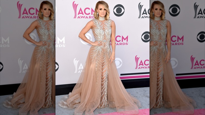 Carrie Underwood in a sparkling gown at the ACM Awards