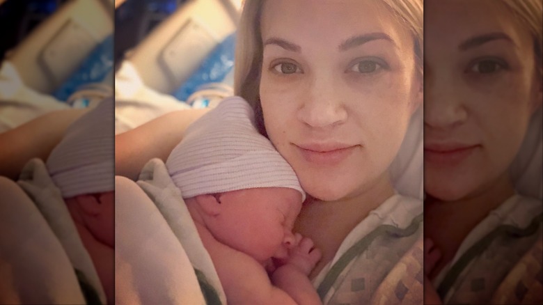 Carrie Underwood with her baby son Jacob