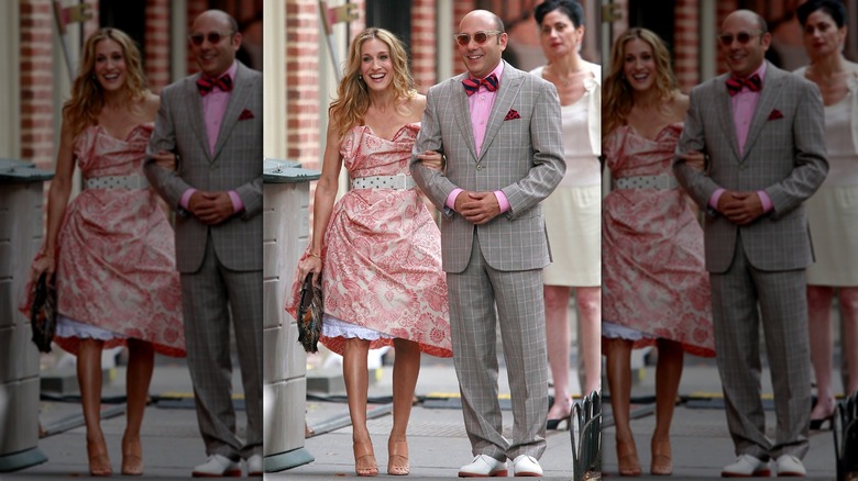 Willie Garson as Standford and SJP as Carrie Bradshaw in Sex and the City