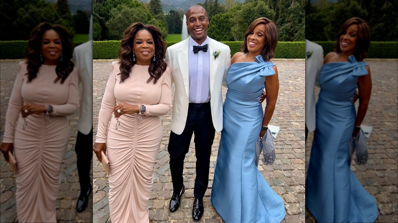 Gayle King with her son