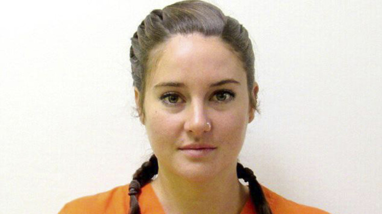 Shailene Woodley's mugshot october 2016