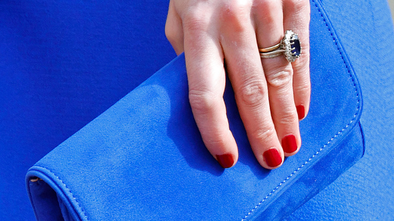 Kate Middleton with red nails