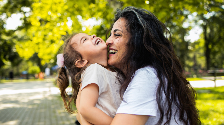 A woman with her child 