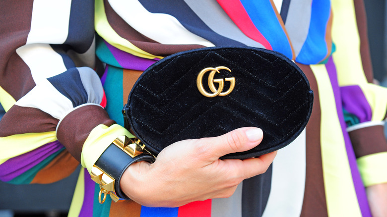 Gucci mini black handbag