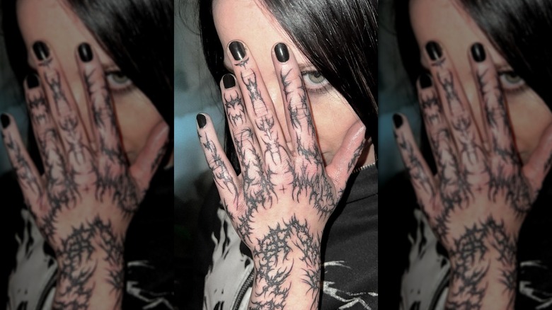 Cybersigilism hand tattoo