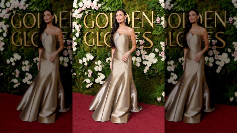 Demi Moore at the Golden Globes