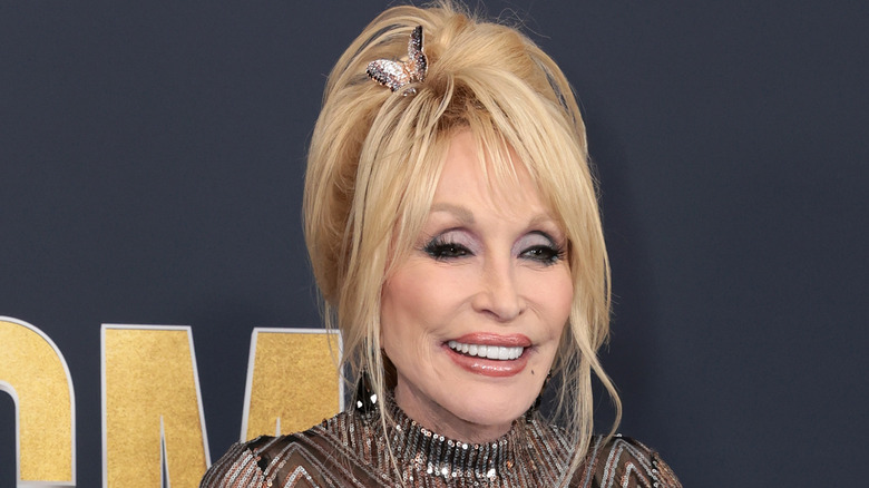 Dolly Parton on the red carpet