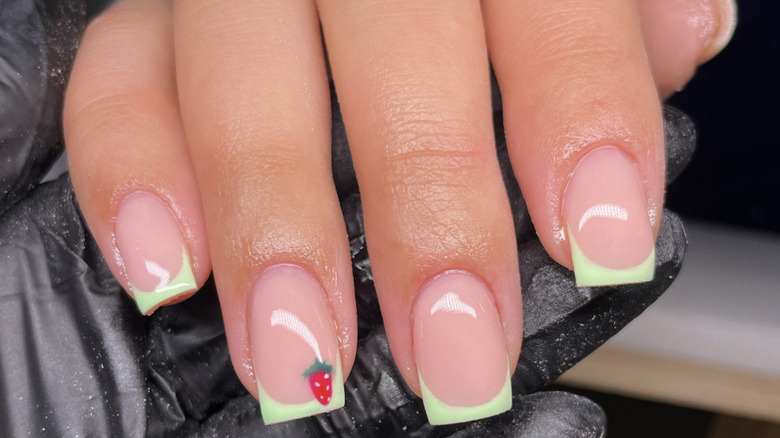 summer french manicure design