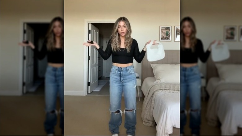 Crop top with jeans