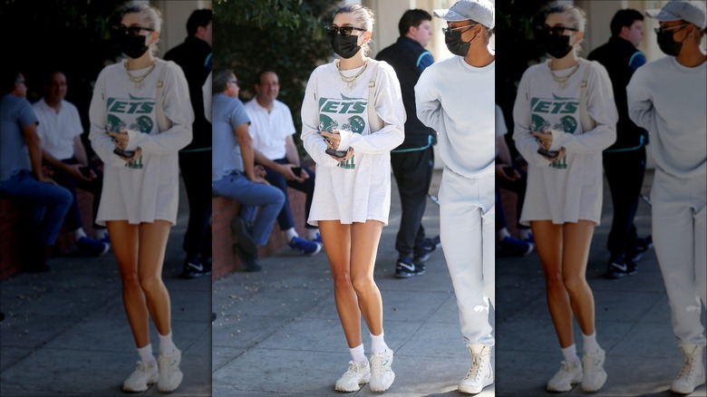 Hailey Bieber on the street