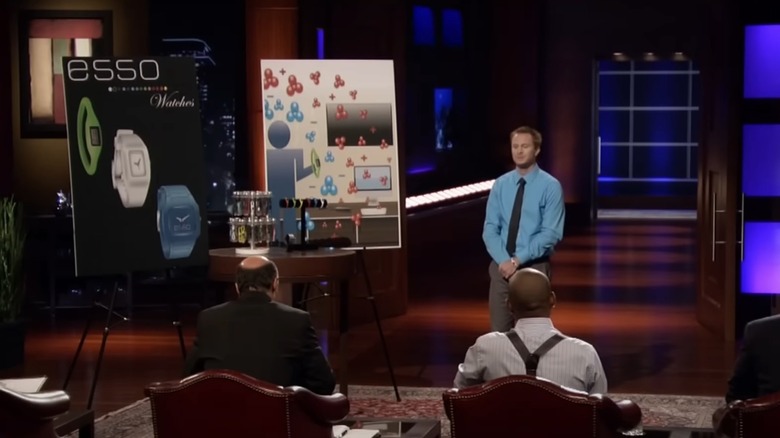 Ryan Naylor pitching Esso on Shark Tank