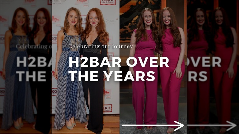 A social media post about H2BAR over the years, celebrating its 14th birthday