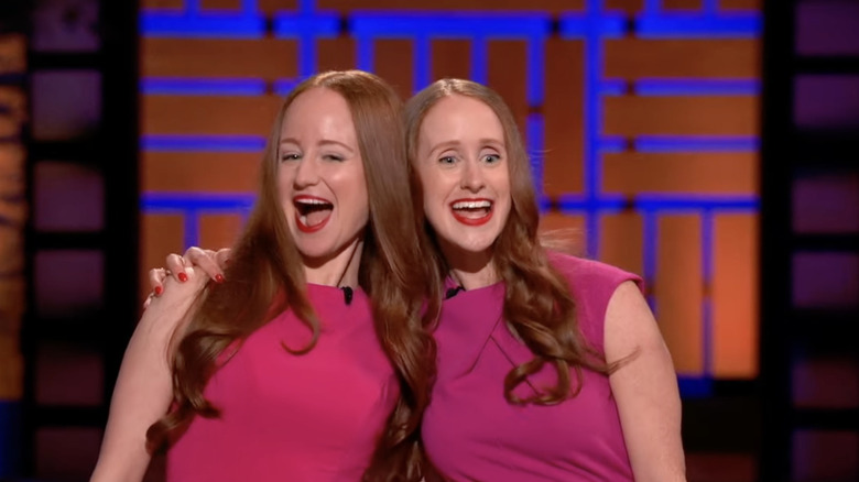 Sisters Adrienne and Stephanie Vendetti on "Shark Tank"