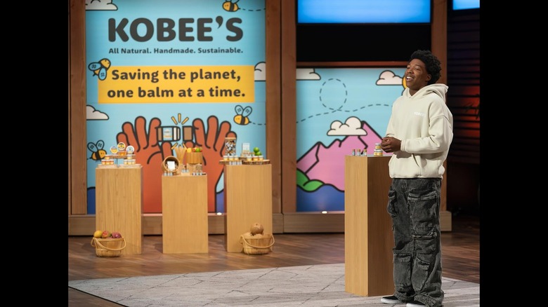 Kobee Harris, founder of Kobee's Lip Balm, on Shark Tank