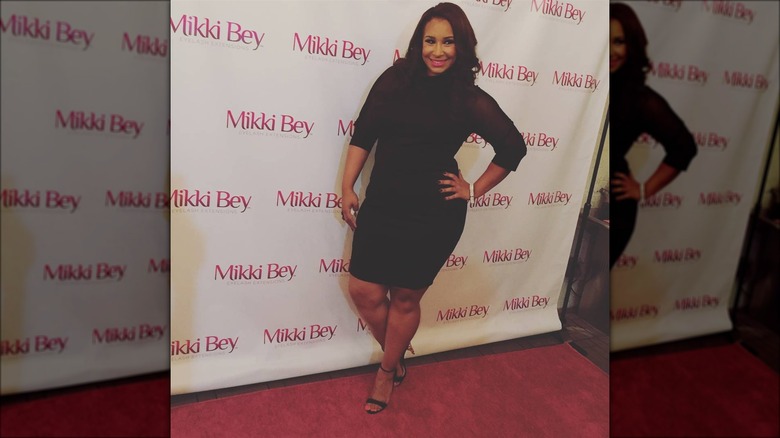 Mikki Bey on the red carpet