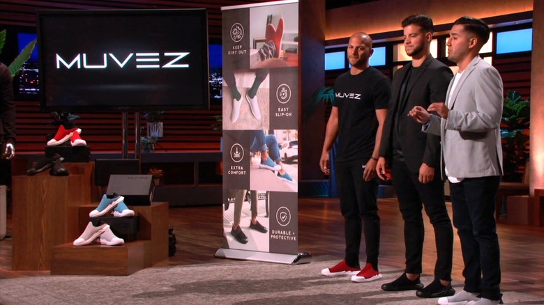 Ryan Cruz, Eric Cruz, and Kevin Zamora pitch Muvez shoes on Shark Tank Season 11