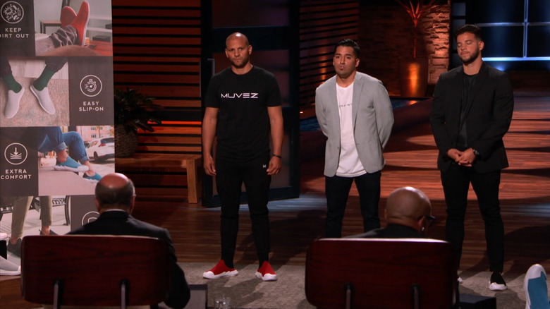 Ryan Cruz, Eric Cruz, and Kevin Zamora pitch Muvez shoes on Shark Tank Season 11