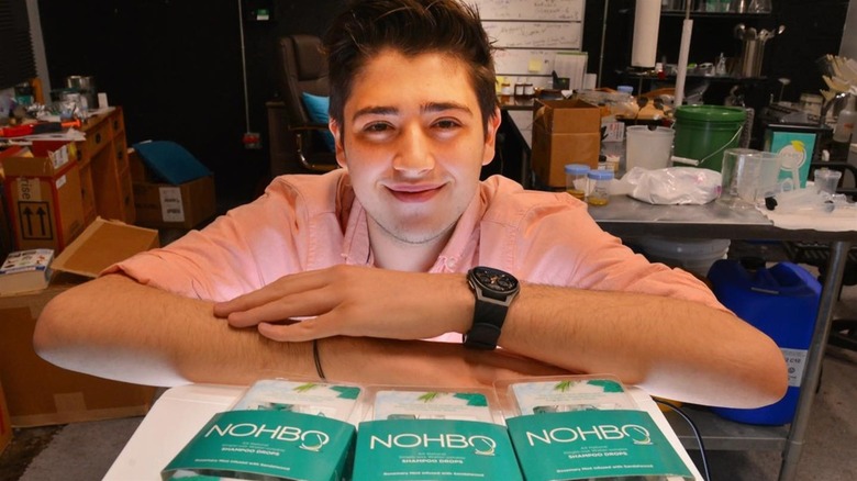 Ben Stern with Nohbo products