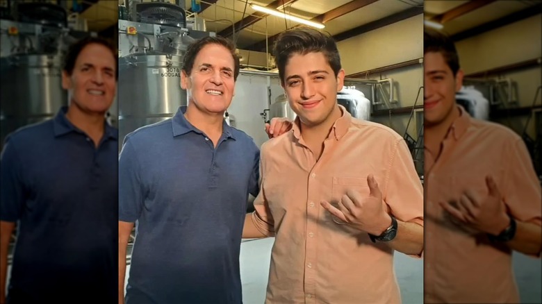 Mark Cuban and Ben Stern posing