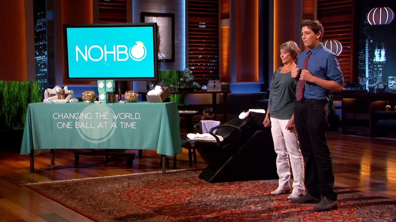 Ben Stern and grandmother pitching Nohbo on Shark Tank Season 7