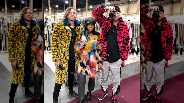 SpiritHoods employees posing in coats