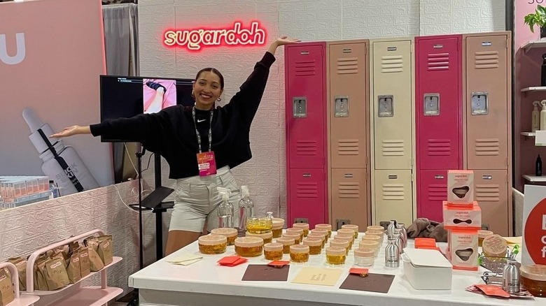 Aaliyah Marandiz at her Sugardoh booth at Ulta Beauty event