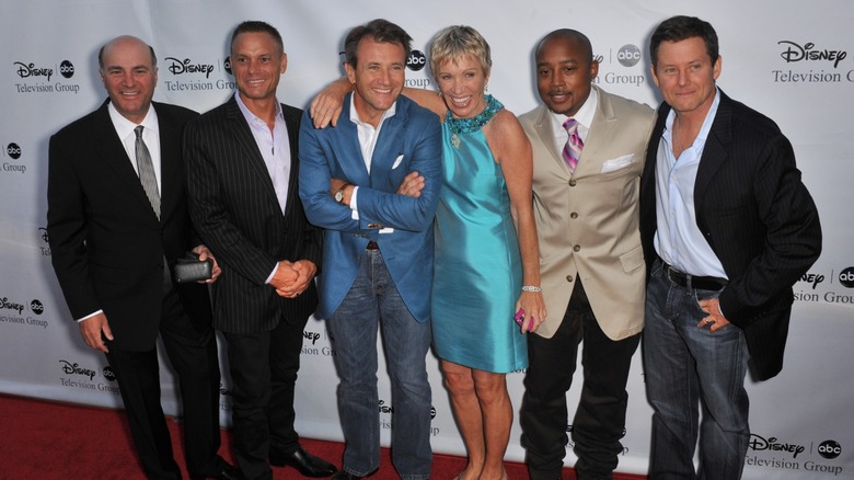 The cast of Shark Tank on the red carpet