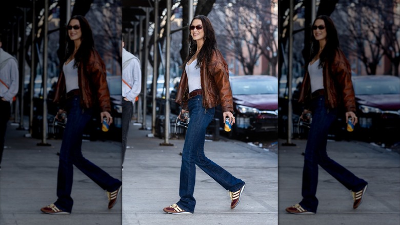 Paprazzi shot of Bella Hadid on the street