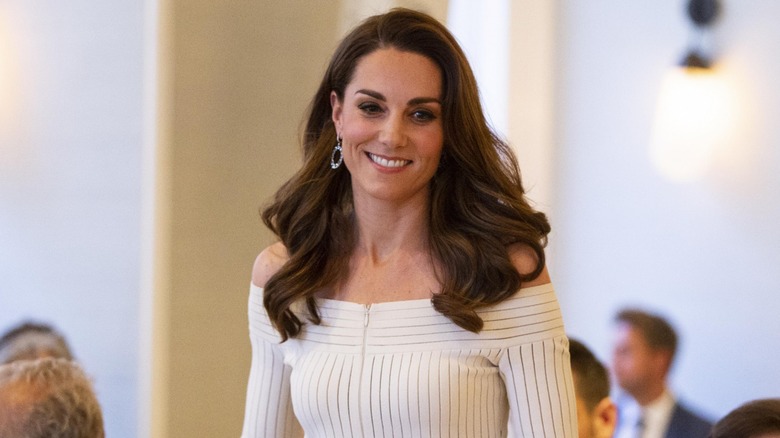 Kate Middleton in a zipper dress