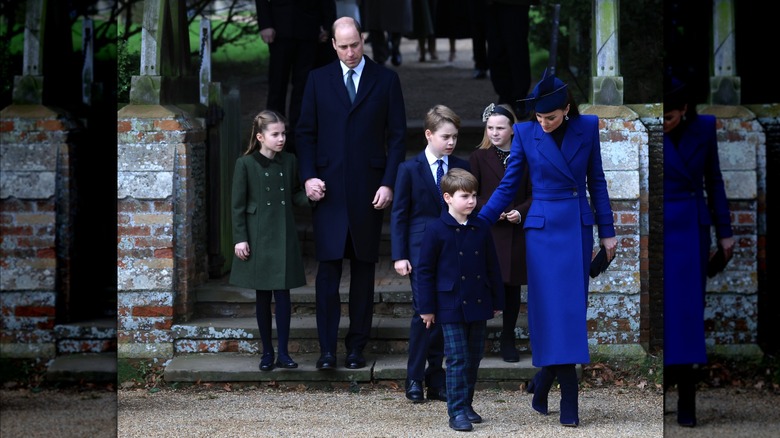 Kate Middleton with her family