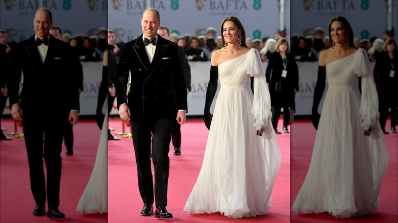 Prince William and Kate Middleton on the red carpet