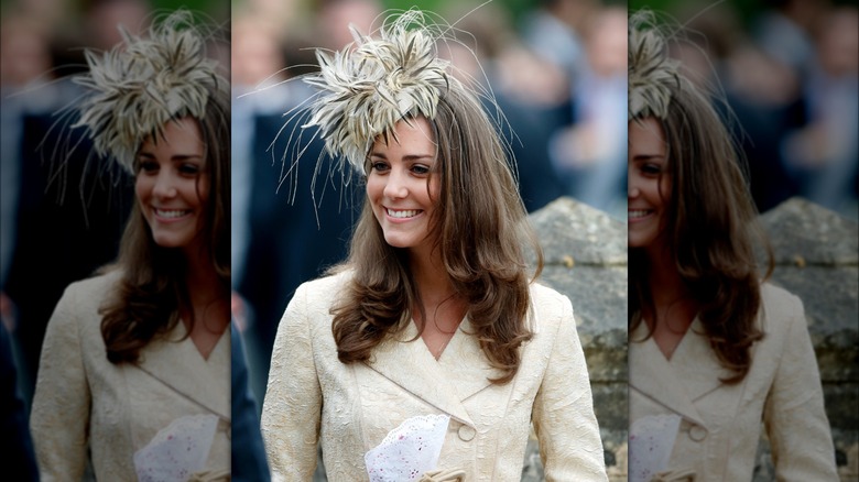 Kate Middleton wearing a fascinator