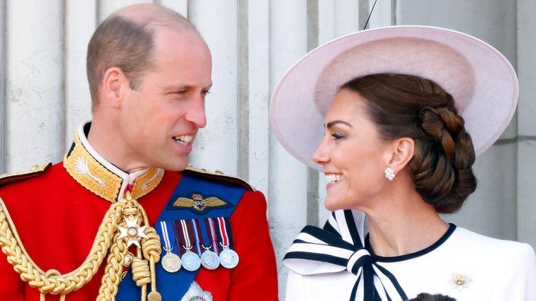 Kate and William talking