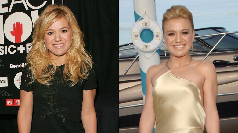 Kelly Clarkson blonde hair