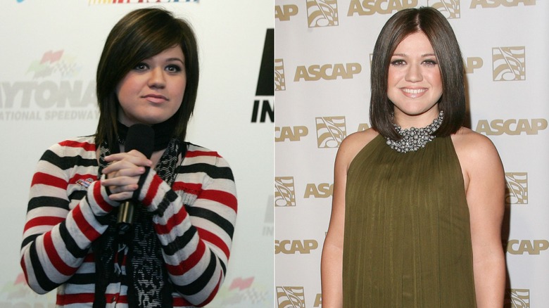 Kelly Clarkson brunette bob