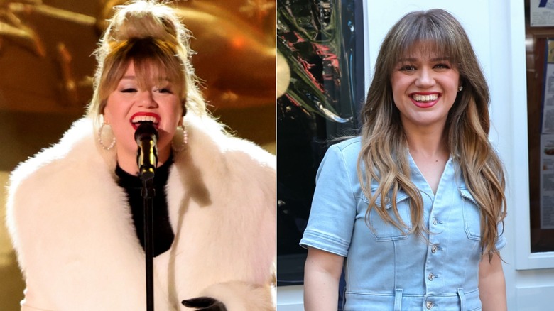 Kelly Clarkson with bangs