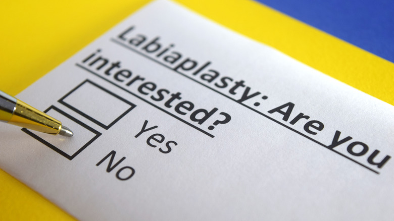 A survey about electing labiaplasty