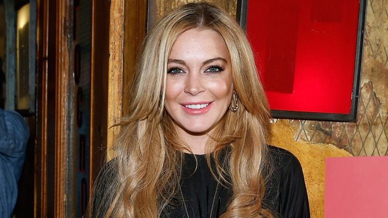 Lindsay Lohan on the red carpet in 2013