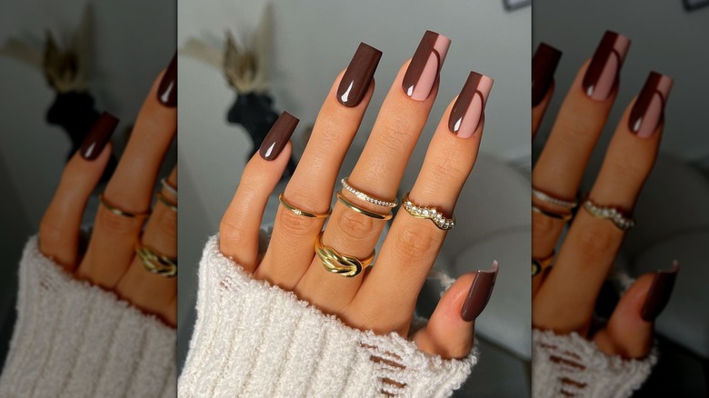 Brown nails on Instagram 