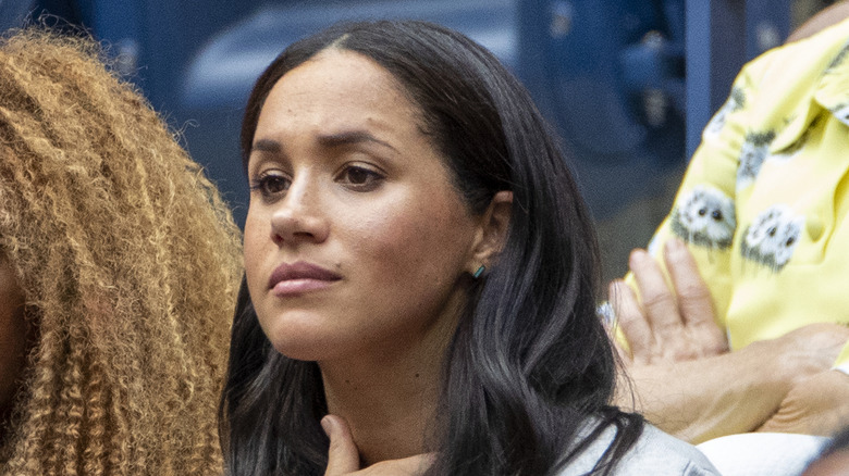 meghan markle at the 2019 us open tennis tournament